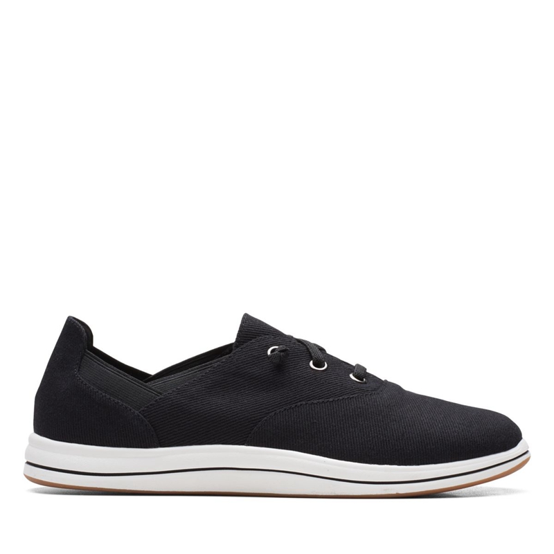 Black Clarks Breeze Ave Women's Sneakers | 87219-GJSW