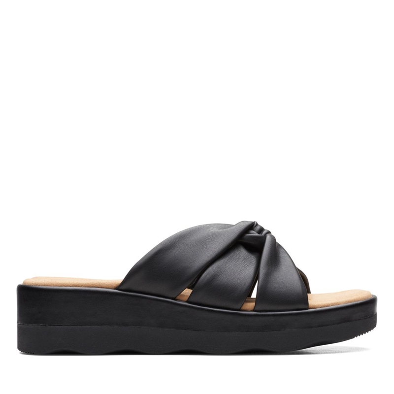 Black Clarks Clara Charm Women's Sandals | 38961-HGVU