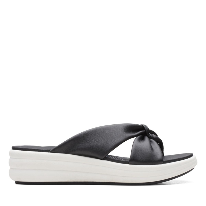 Black Clarks Drift Ave Women's Sandals | 94872-OJTU