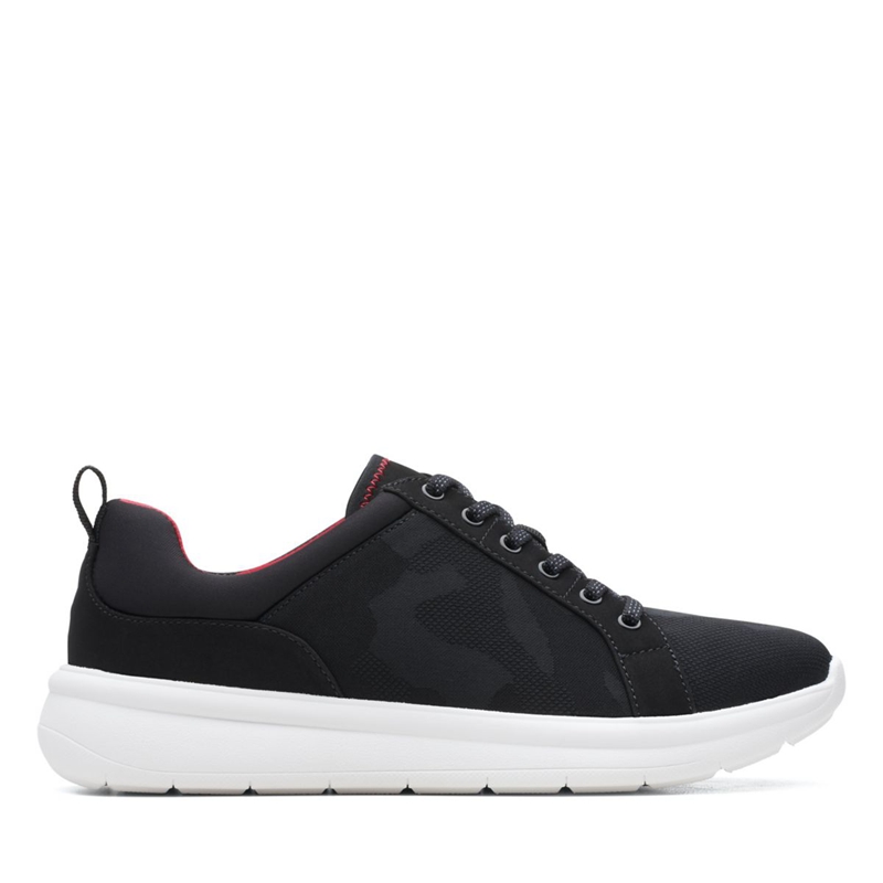 Black Clarks Ezera Lace Women's Sneakers | 53841-CKYN