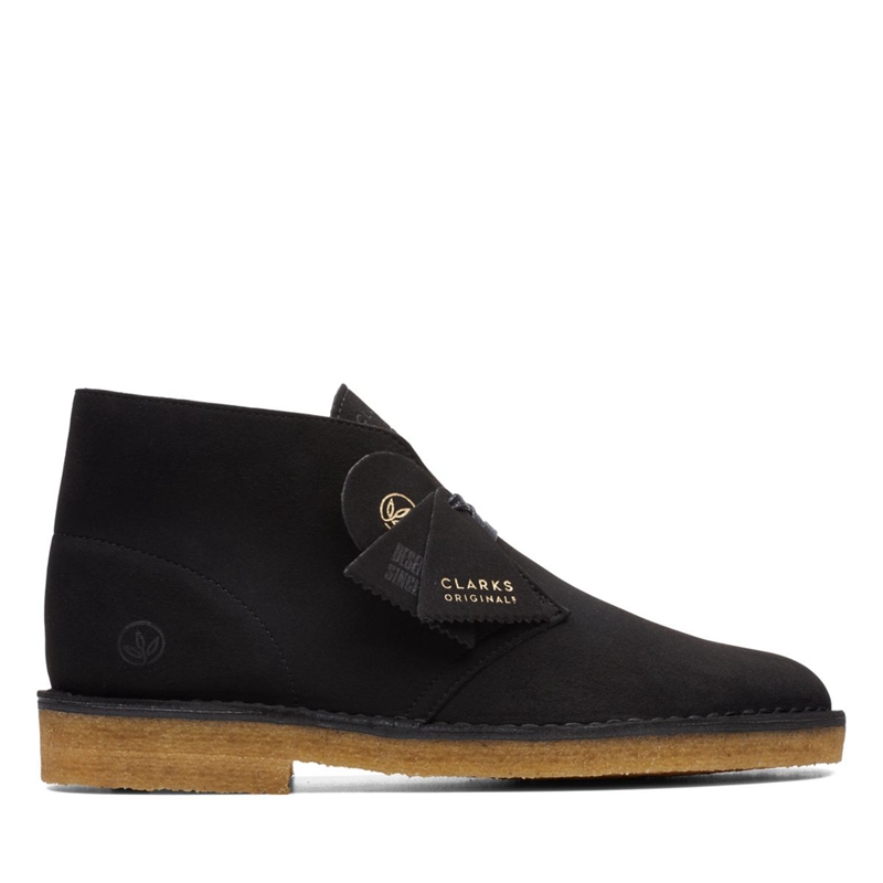 Black Clarks Sand Suede Men's Ankle Boots | 96247-LPWQ