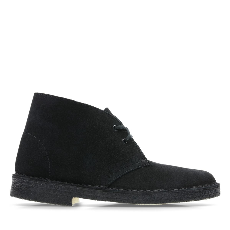 Black Clarks Sde Women's Desert Boots | 51046-XWYG