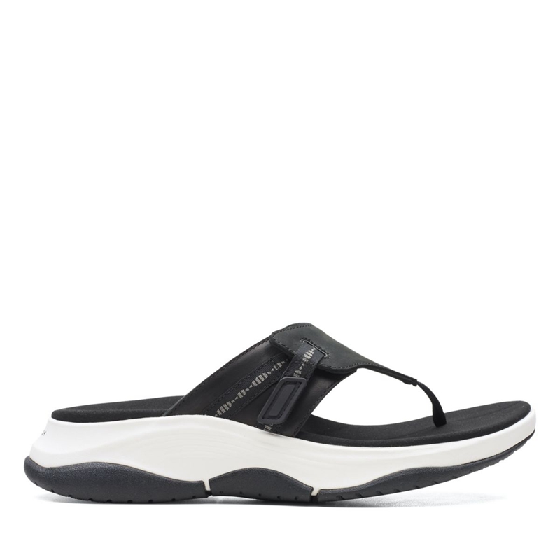 Black Clarks Wave2.0 Sea. Combi Women's Sandals | 68510-SBZK