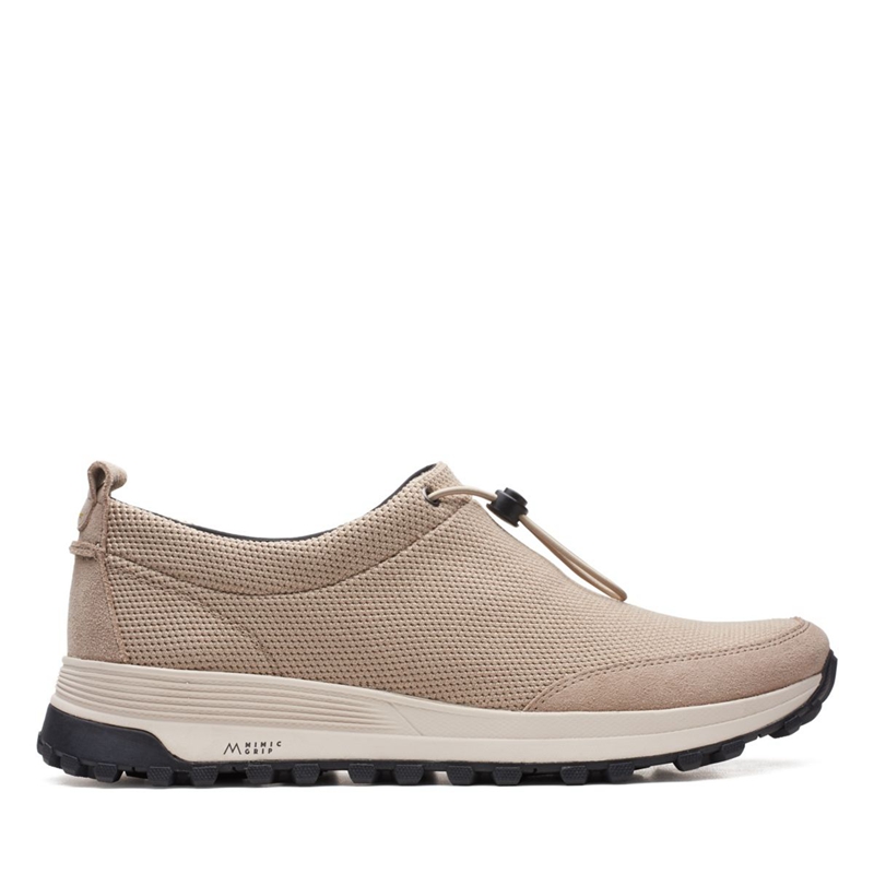 Brown Clarks ATL Trek Vibe Synthetic Men's Sneakers | 78342-HQYO