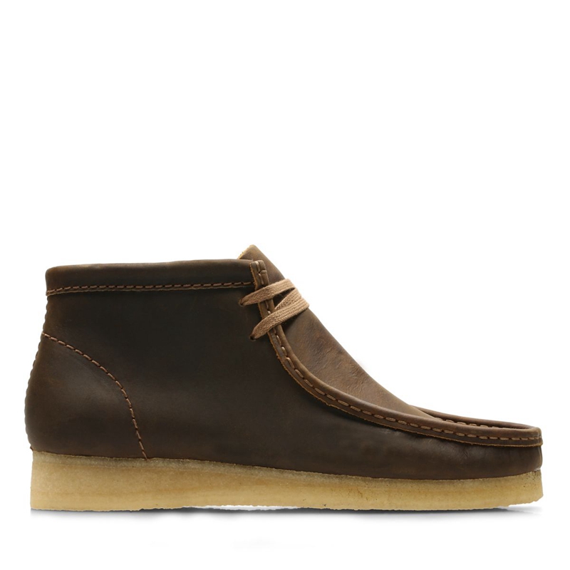 Brown Clarks Beeswax Men's Desert Boots | 78591-IVXH