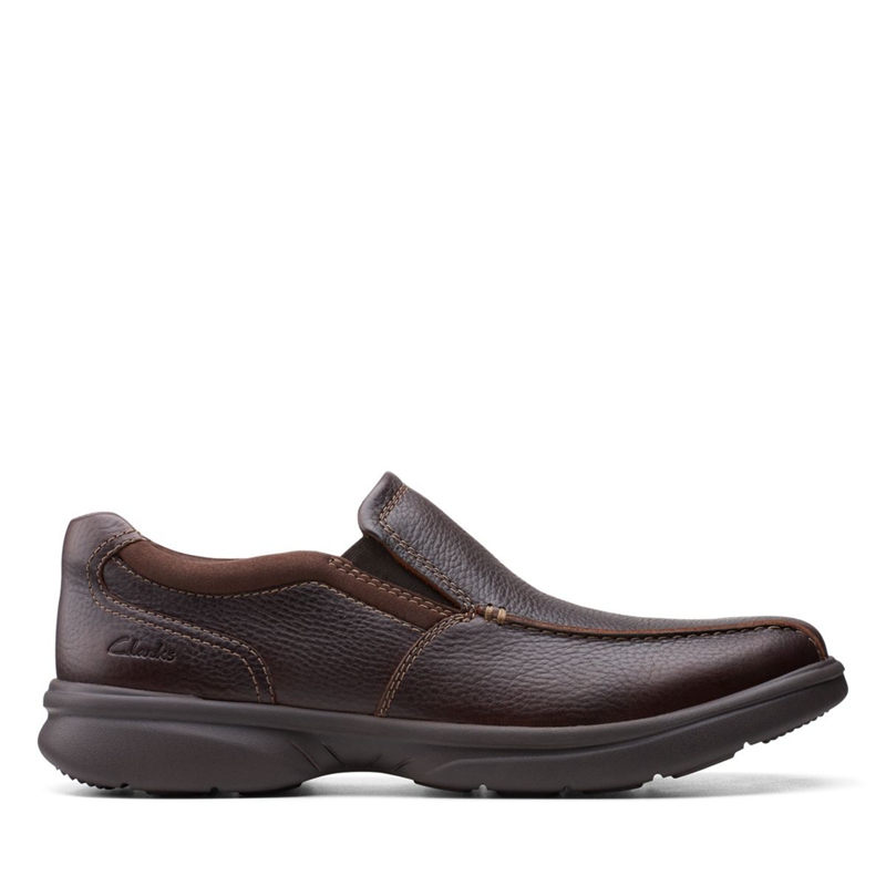 Brown Clarks Bradley Step Tumb Men's Loafers | 25687-WVRK