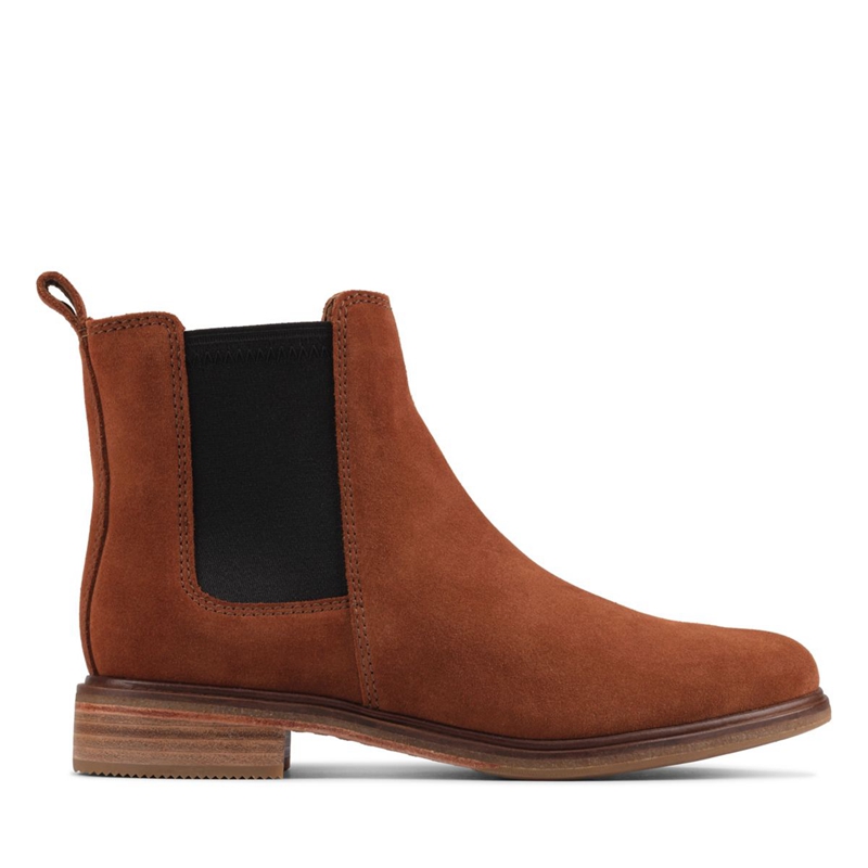 Brown Clarks Clarkdale Arlo Women's Chelsea Boots | 17894-FSRM