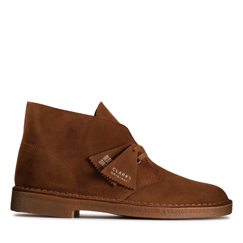 Brown Clarks Cola Suede Men's Ankle Boots | 39128-NJGO