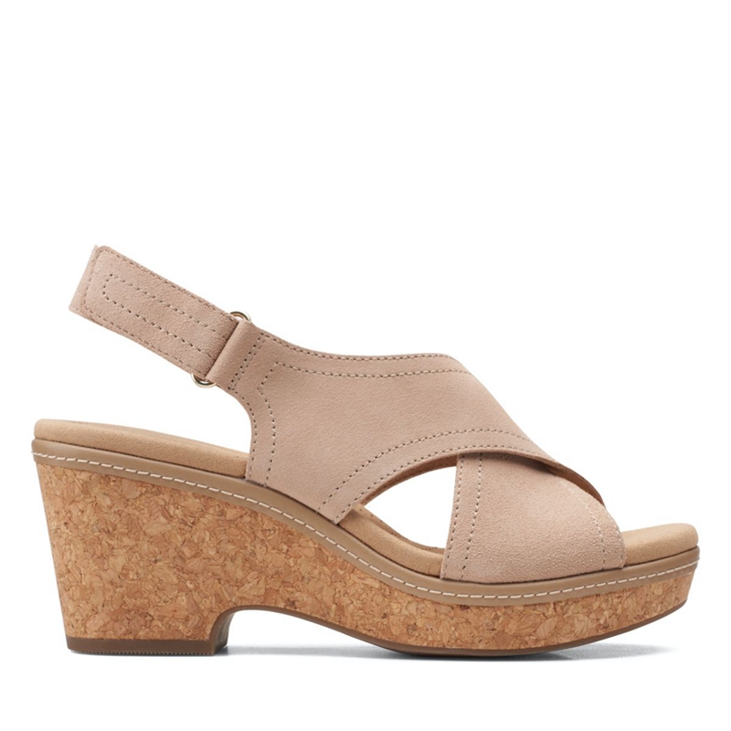 Brown Clarks Giselle Cove Sand Women's Sandals | 43861-ABXF