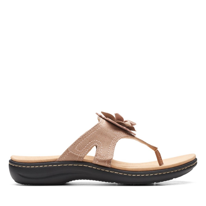 Brown Clarks Laurieann Gema Sand Interest Women's Sandals | 14950-AQJH