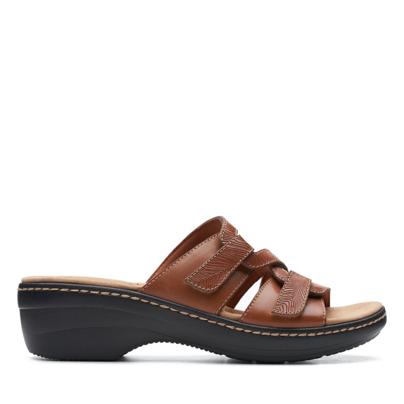 Brown Clarks Merliah Karli Tan Women's Sandals | 26318-DHMP