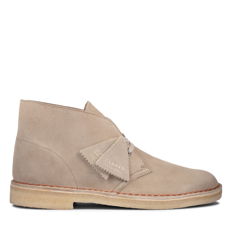 Brown Clarks Sand Suede Men's Ankle Boots | 12436-GKEA