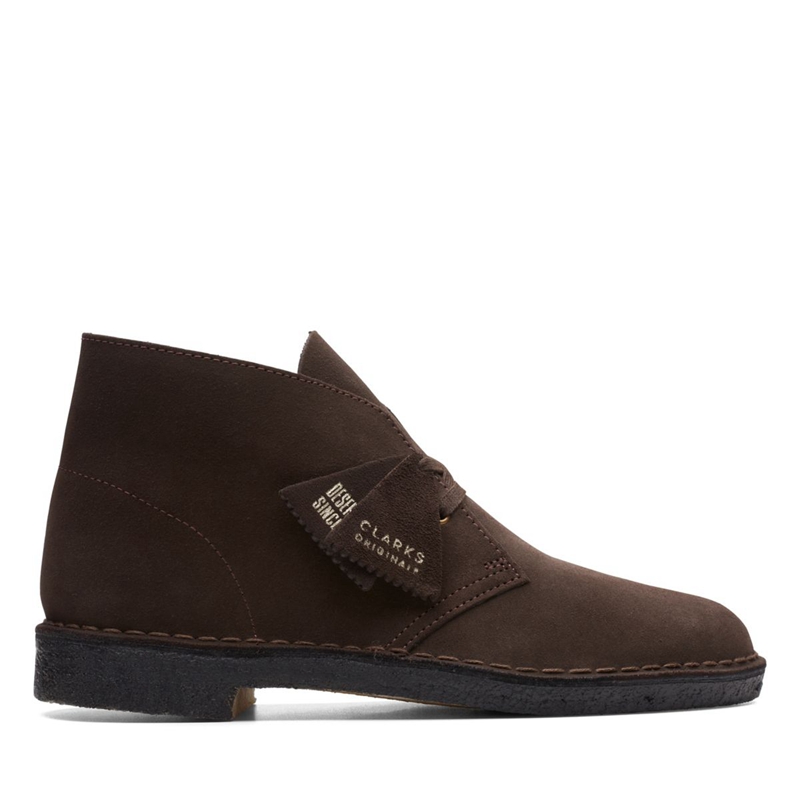 Brown Clarks Sde Men's Ankle Boots | 63758-YKRO