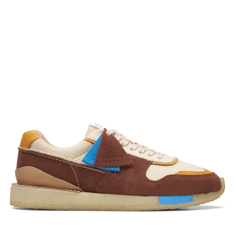 Brown Clarks Tor Run Combi Men's Sneakers | 52038-KGHA