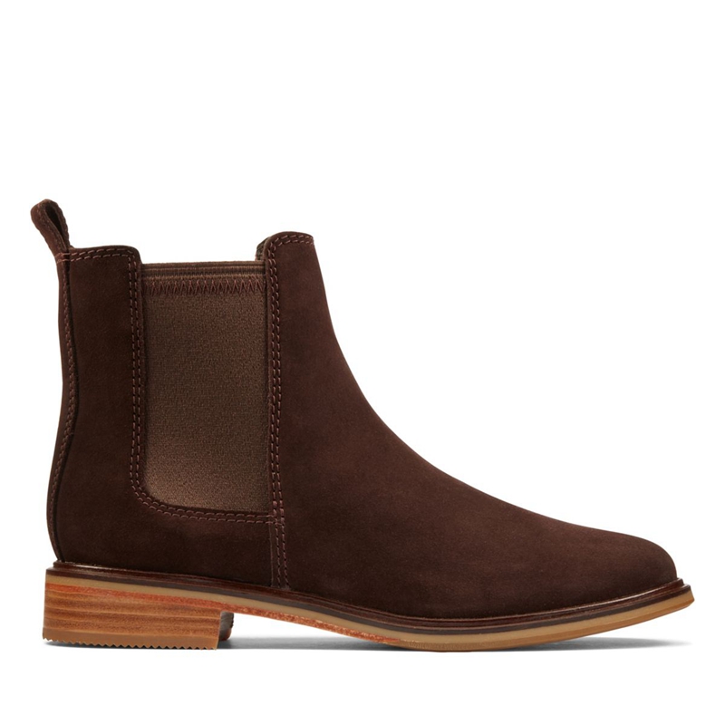 Dark Brown Clarks Clarkdale Arlo Women's Chelsea Boots | 39568-RTAK