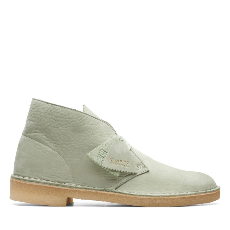 Green Clarks Pale Green Men's Ankle Boots | 54381-TEKL