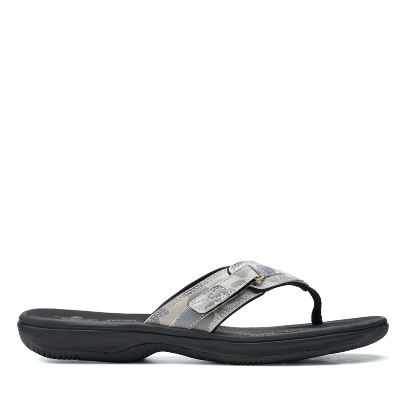 Grey Clarks BREEZE SEA Women's Flip Flops | 96284-ZPMR