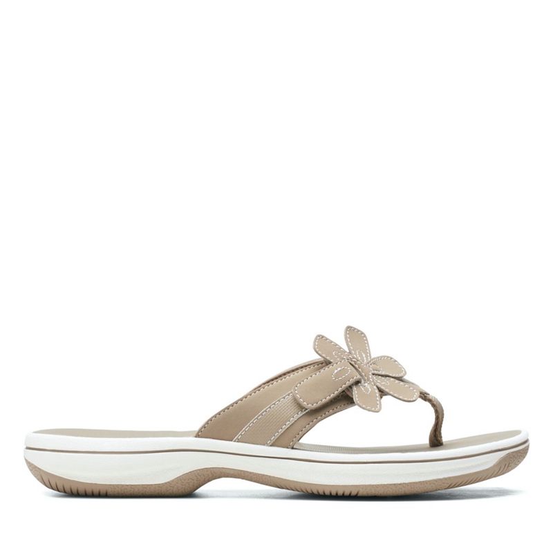 Grey Clarks Brinkley Flora Women's Flip Flops | 73256-XBTN