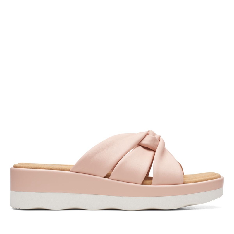 Light Pink Clarks Clara Charm Women's Sandals | 06532-LXOK