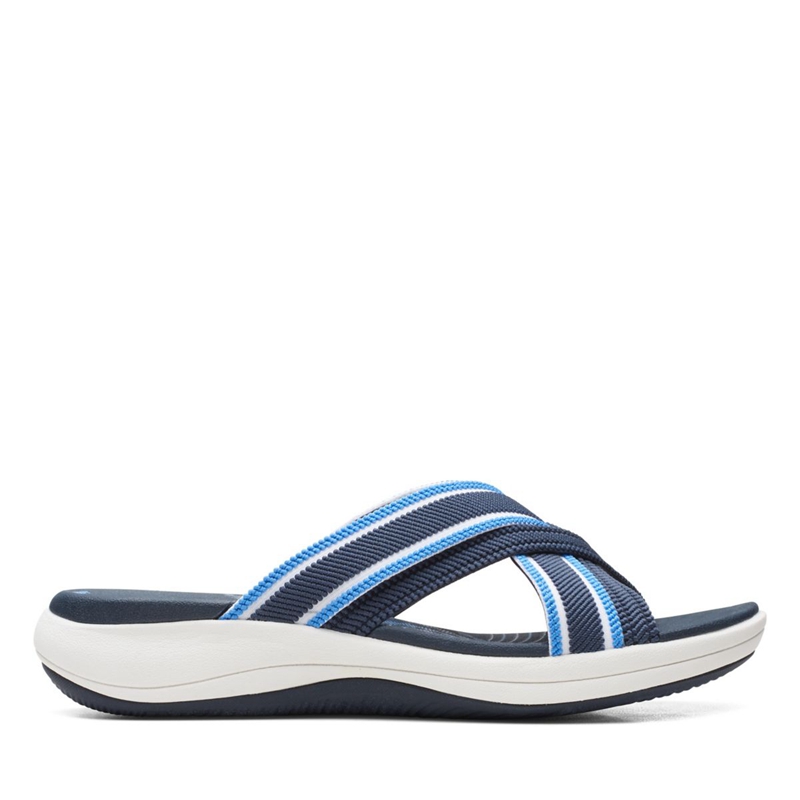 Navy Clarks Mira Isle Women's Sandals | 68501-PSVA