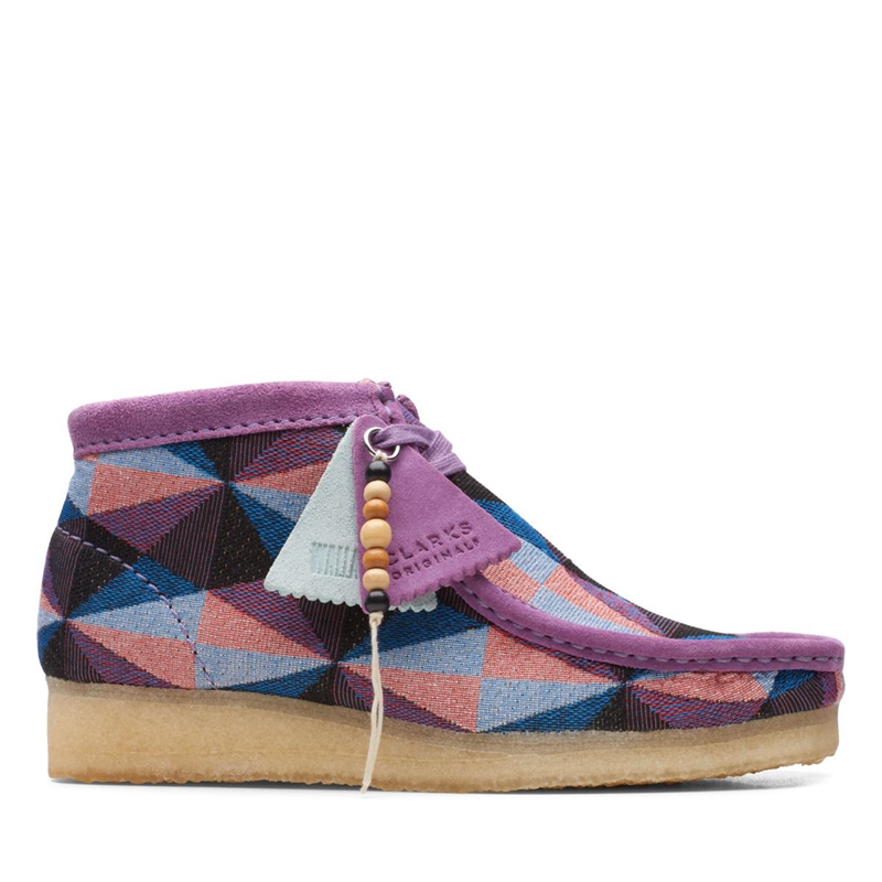 Purple Clarks Combi Women's Desert Boots | 02543-HTNL