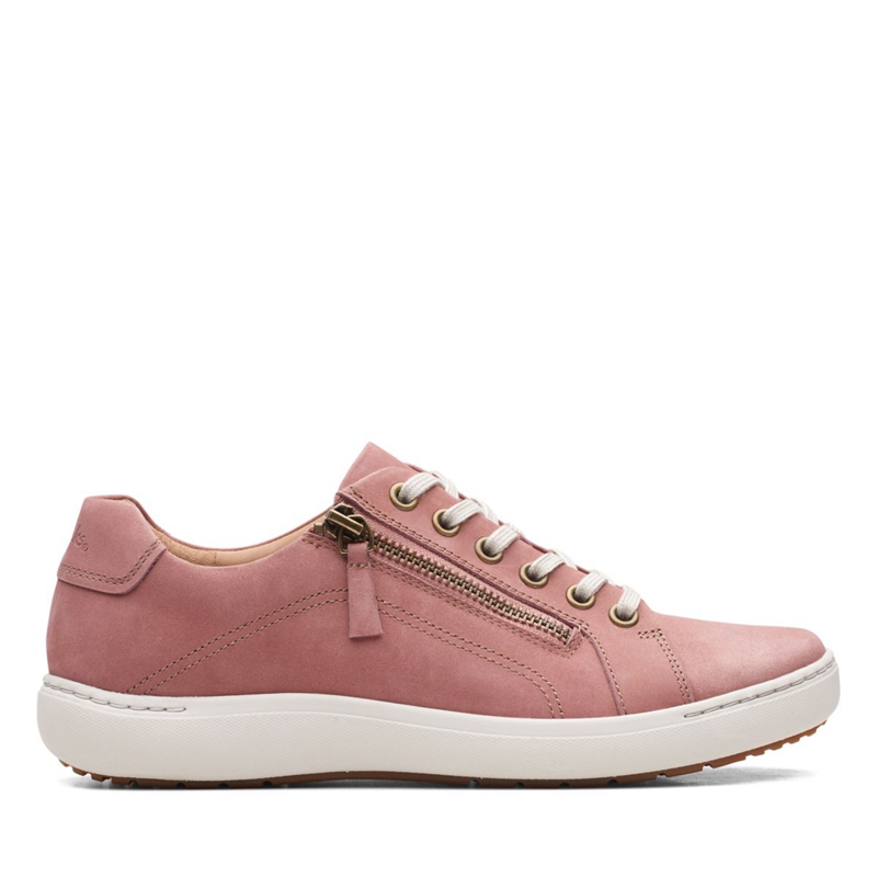 Rose Clarks Nalle Lace Rose Women's Sneakers | 46195-NGTJ