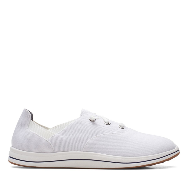 White Clarks Breeze Ave Women's Sneakers | 18436-SYXU