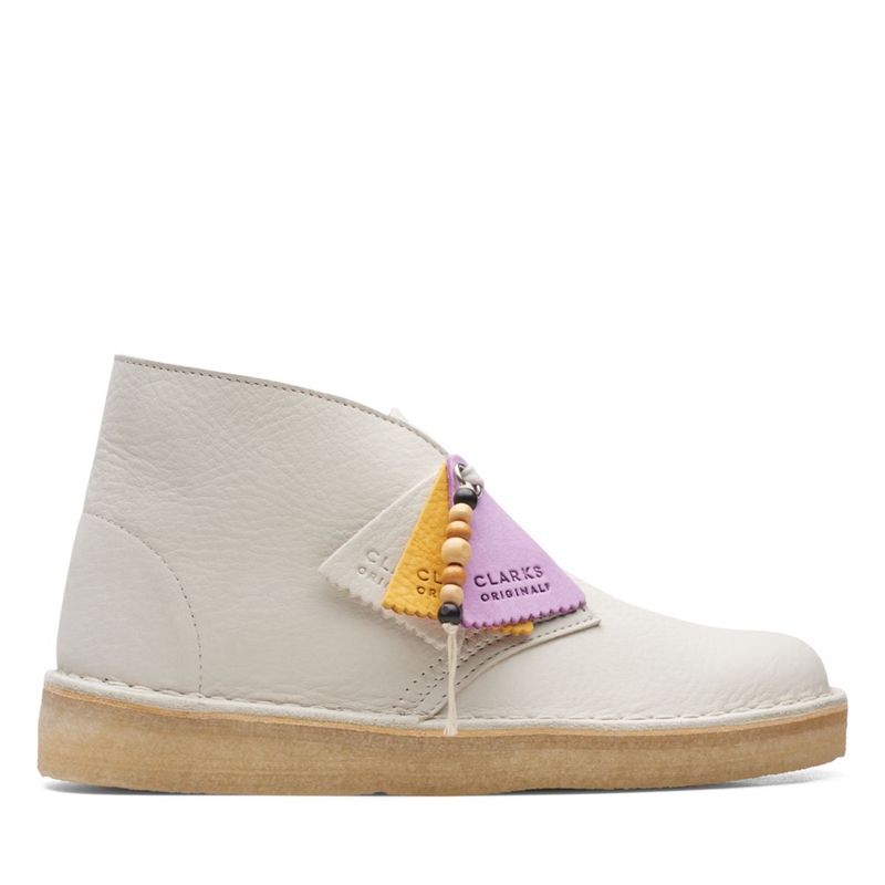 White Clarks Coal Nubuck Women's Desert Boots | 03298-IVTH