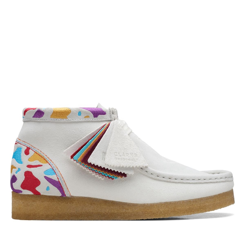 White Clarks Combi Women's Desert Boots | 17928-PQZY