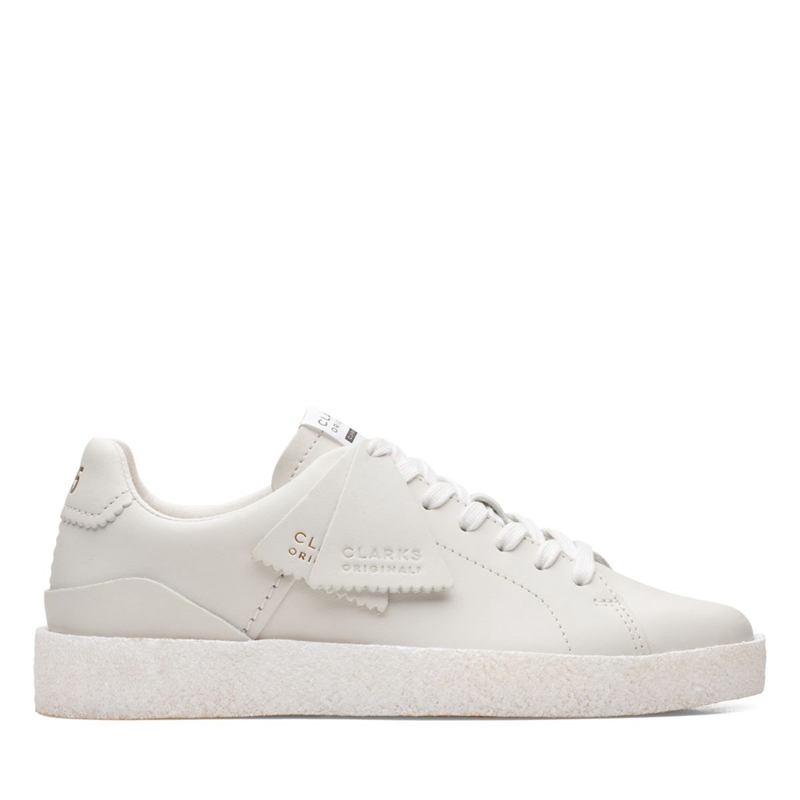 White Clarks Tormatch Women's Sneakers | 94607-HRUM