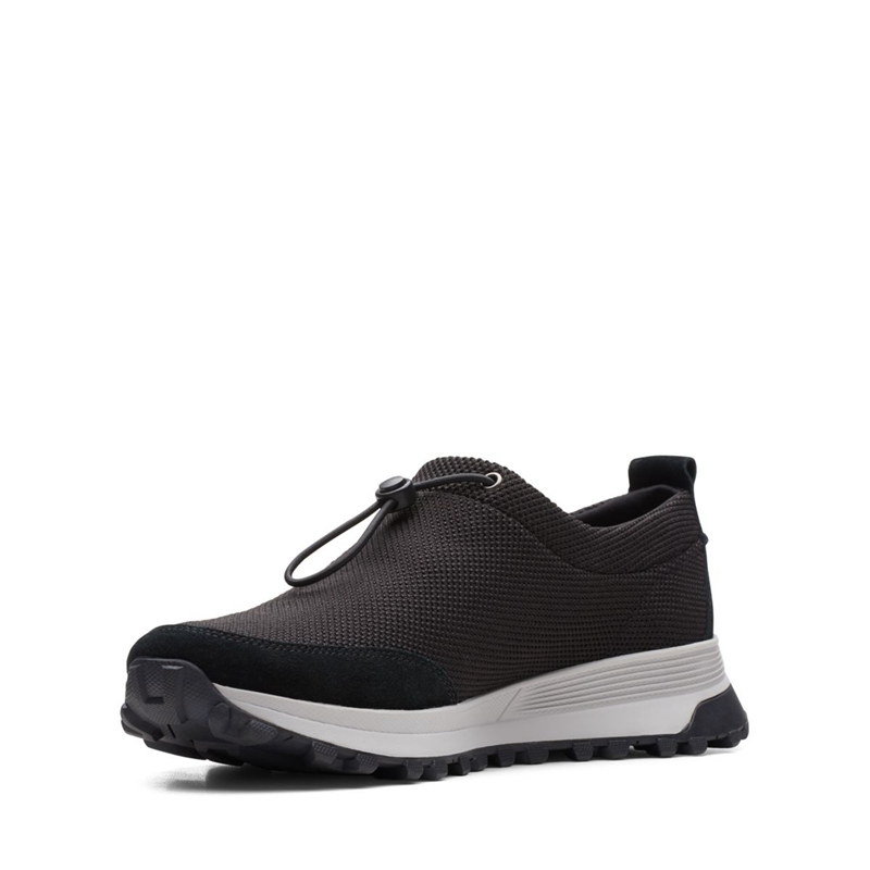 Black Clarks ATL Trek Vibe Synthetic Men's Sneakers | 31570-WKED