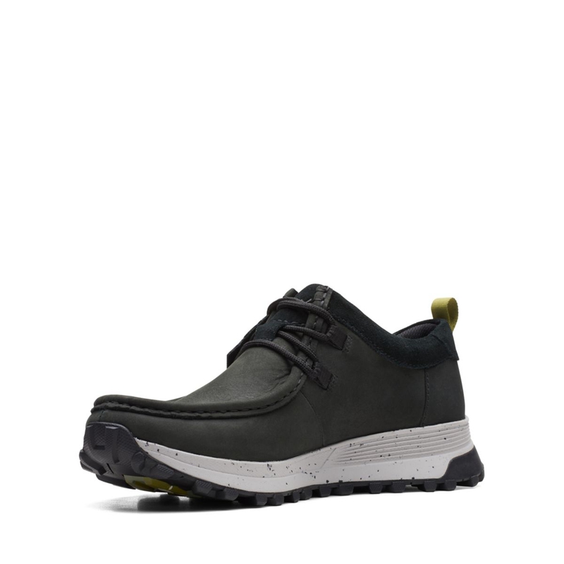 Black Clarks ATL Trek Wally Nubuck Men's Sneakers | 48962-RKXH