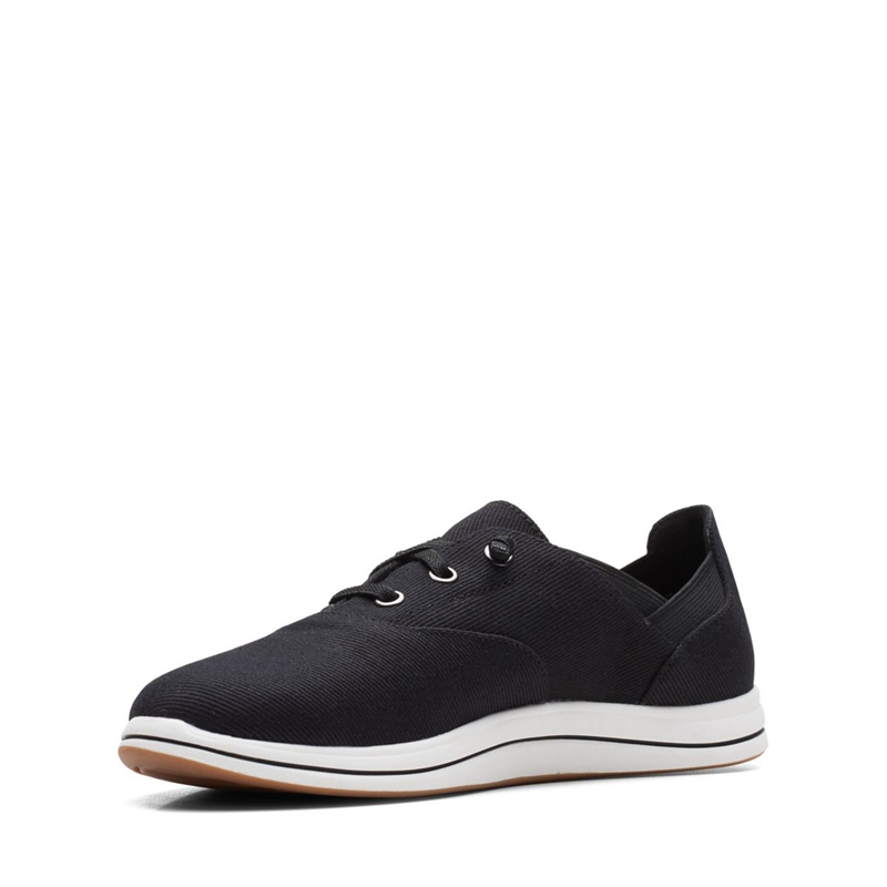 Black Clarks Breeze Ave Women's Sneakers | 87219-GJSW