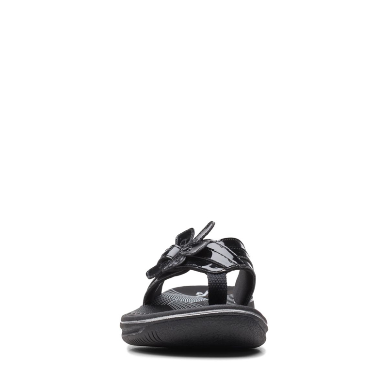 Black Clarks Brinkley Flora Pat Women's Sandals | 50184-JUQX