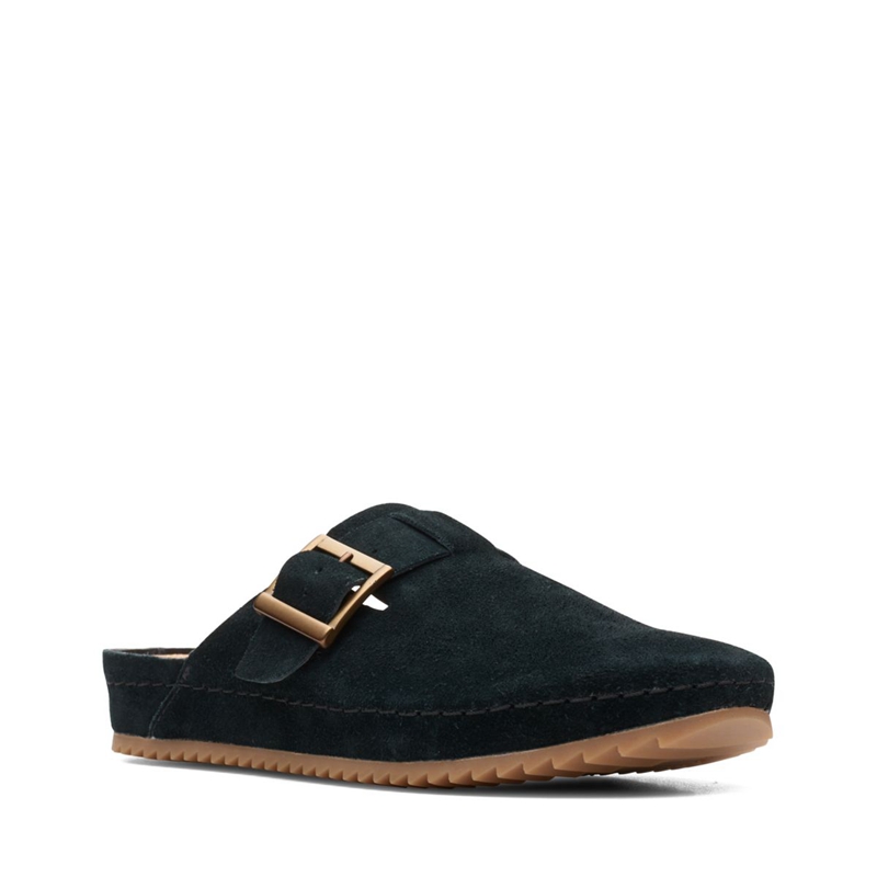 Black Clarks Brookleigh Mule Sde Women's Clogs | 70842-AMWS