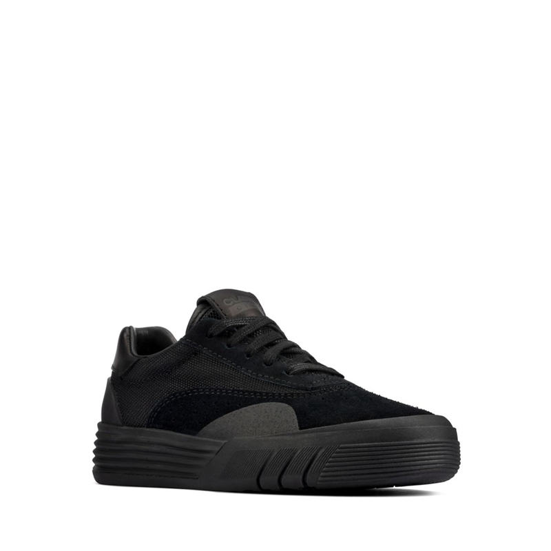 Black Clarks Cica Sde Kids' Sneakers | 56720-QOWN