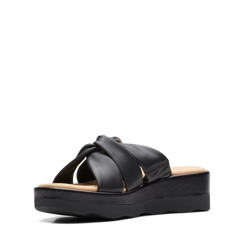 Black Clarks Clara Charm Women's Sandals | 38961-HGVU