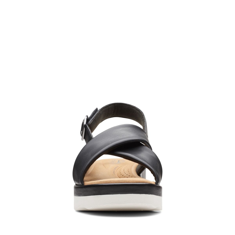 Black Clarks Clara Cove Women's Sandals | 45896-YRMU