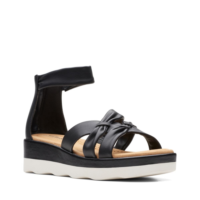 Black Clarks Clara Rae Women's Sandals | 14625-UDLB