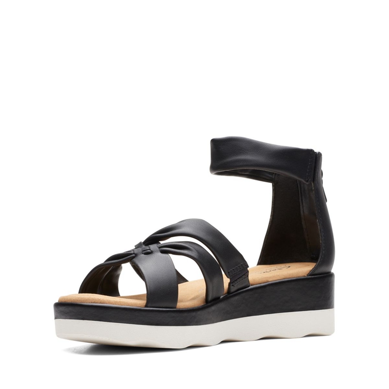 Black Clarks Clara Rae Women's Sandals | 14625-UDLB