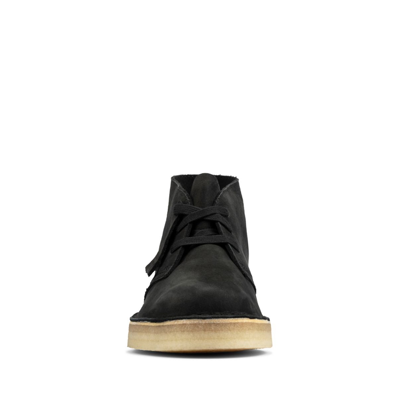 Black Clarks Coal Nubuck Women's Desert Boots | 02549-PHEJ