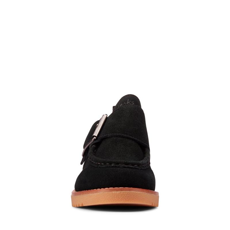 Black Clarks Eden Mid Monk Sde Women's Loafers | 14250-MAXZ