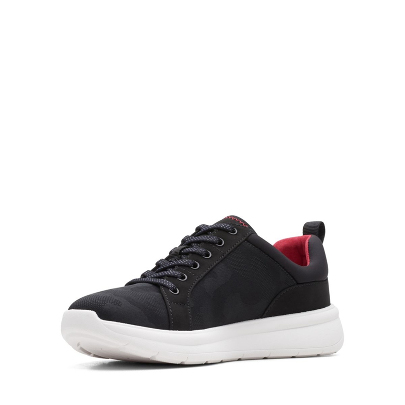 Black Clarks Ezera Lace Women's Sneakers | 53841-CKYN