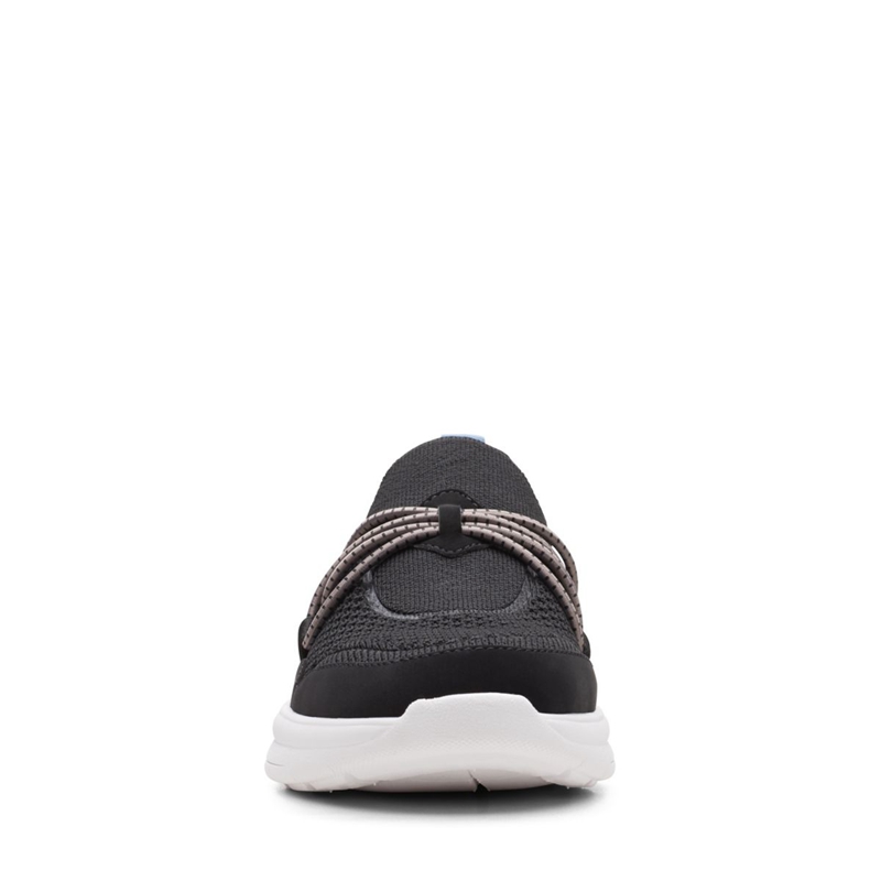 Black Clarks Ezera Run Combi Women's Slip Ons | 82501-LWIS