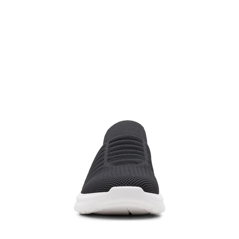 Black Clarks Ezera Walk Knit Women's Sneakers | 67501-MUIH