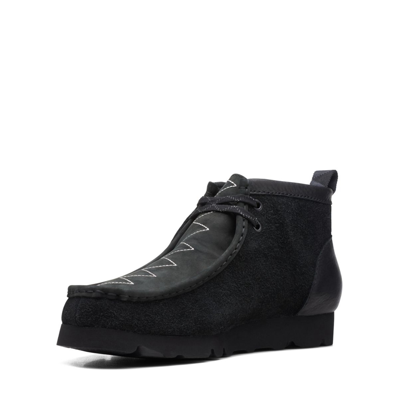 Black Clarks GORE-TEX Combi Sde Men's Booties | 72659-DKJF