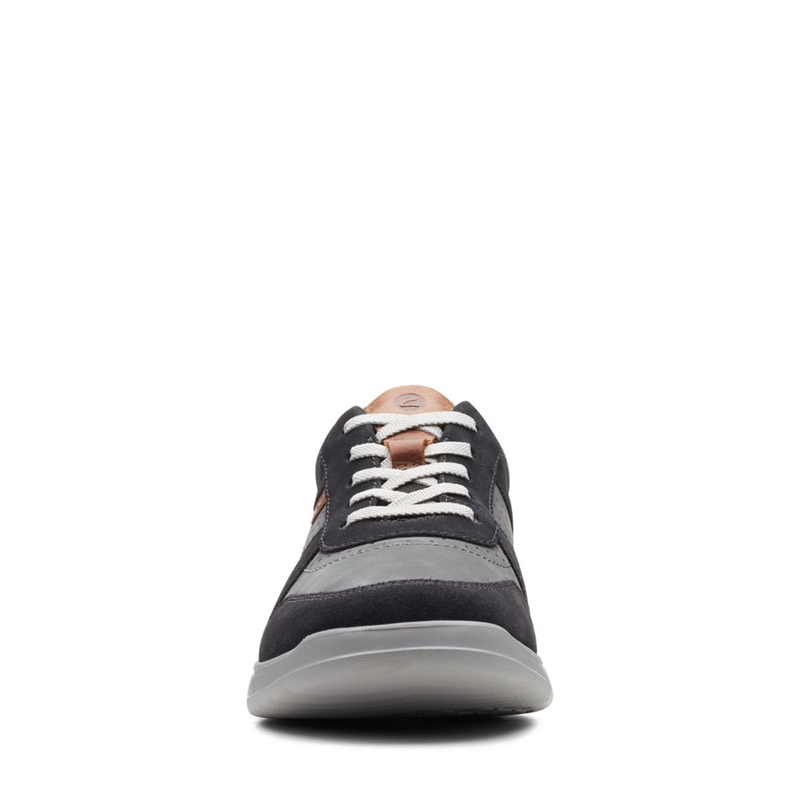 Black Clarks Gaskill Vibe Combi Men's Sneakers | 68542-YVFD