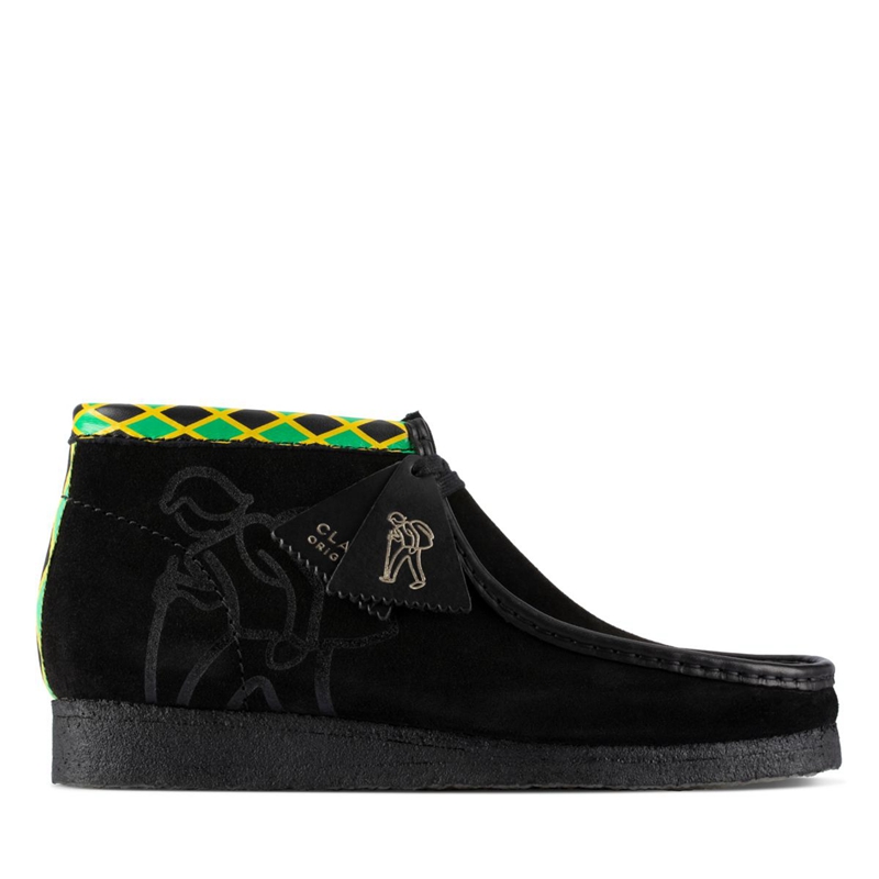 Black Clarks Jamaica Bee /Multi Men\'s Chukka Boots | 65073-VRKF