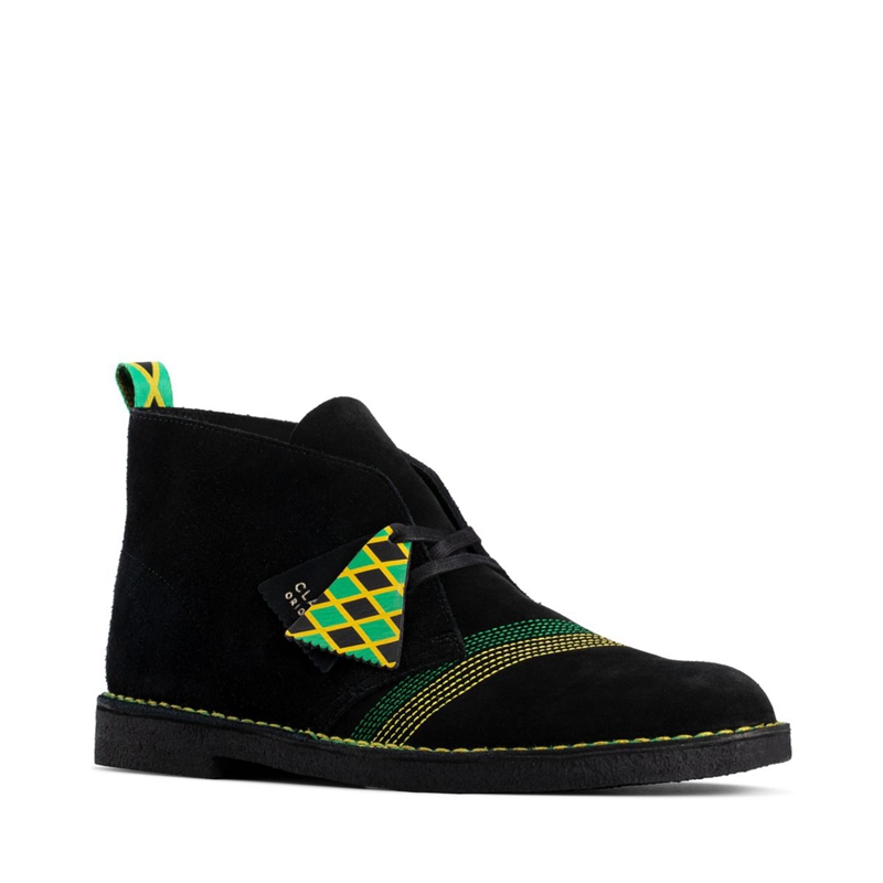 Black Clarks Jamaica /Multi Men's Chukka Boots | 83410-NBLZ