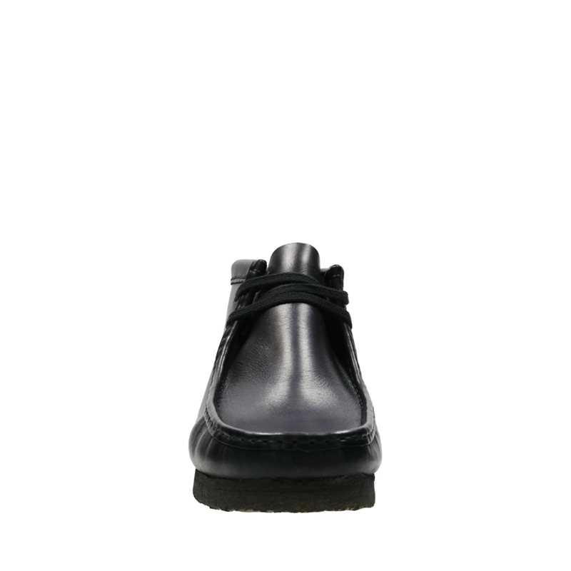 Black Clarks Leather Men's Booties | 46358-XJCZ